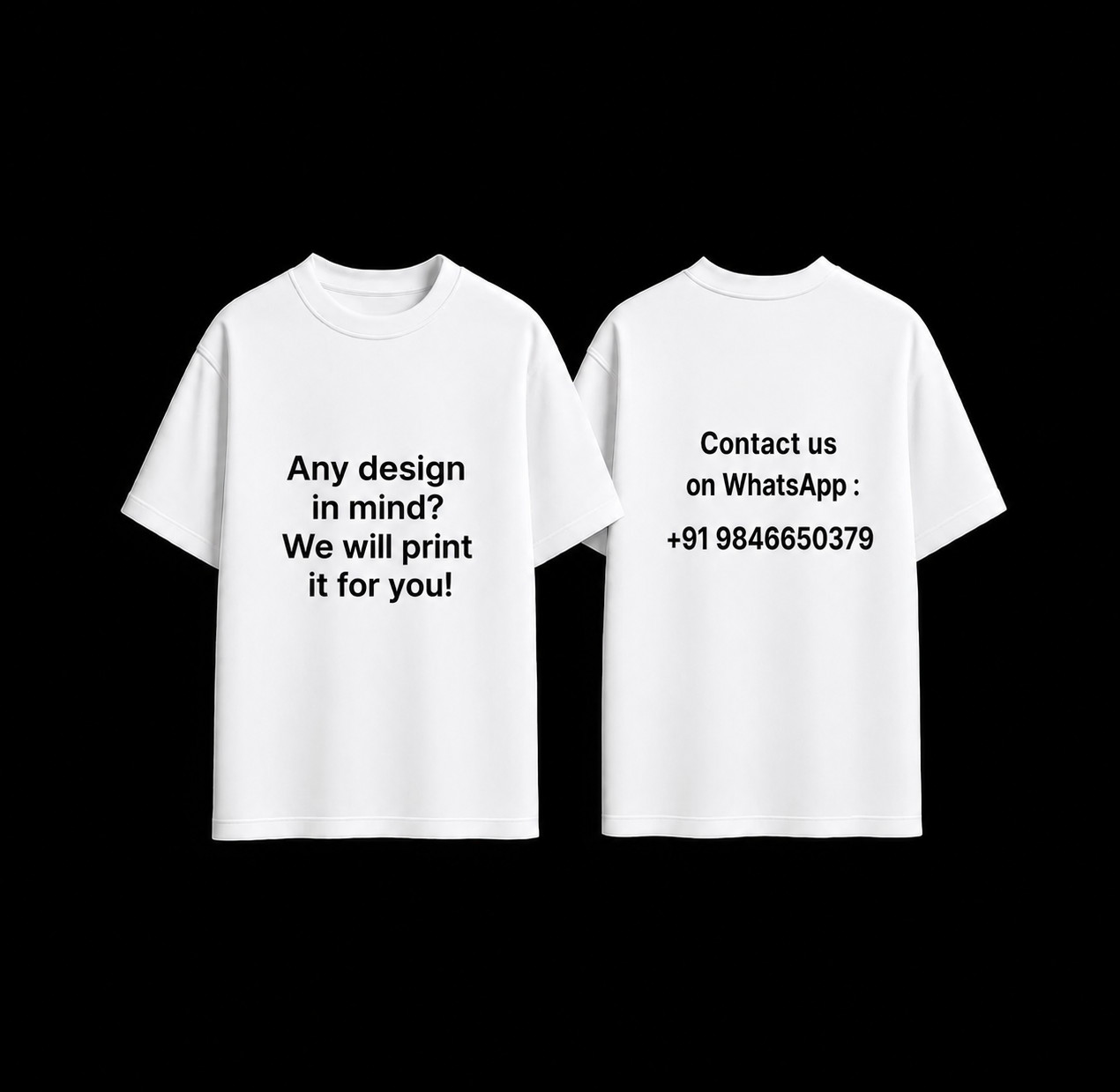 Custom Print-On-Demand T-Shirt