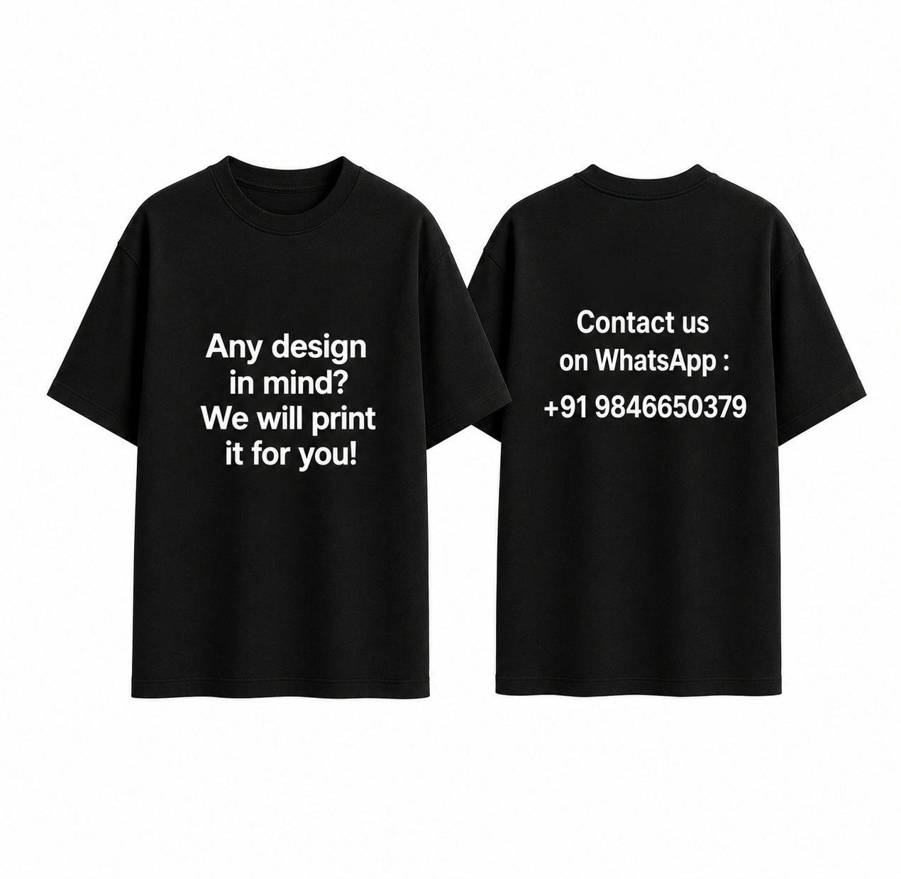 Custom Print-On-Demand T-Shirt