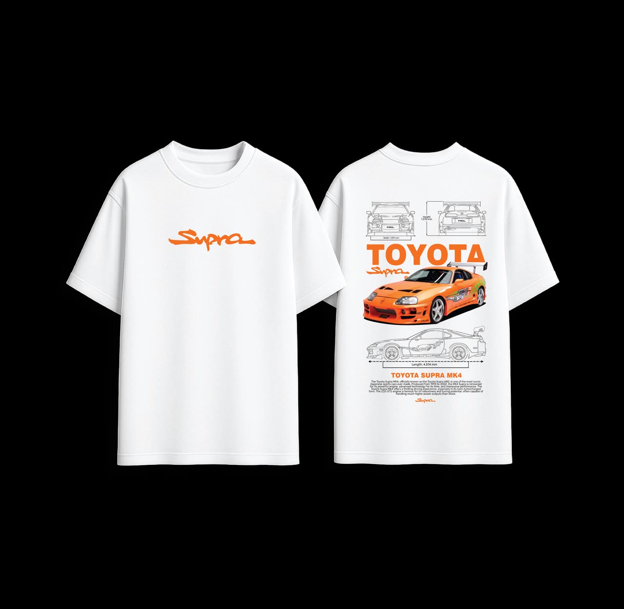 Supra MK4 Orange Edition Graphic Tee
