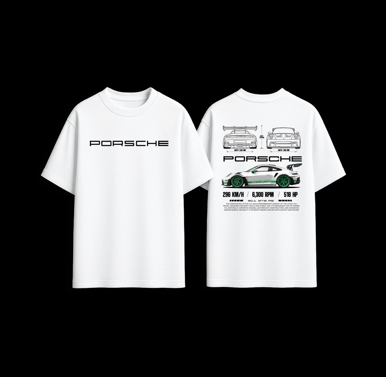 Porsche 911 GT3 RS Graphic Tee