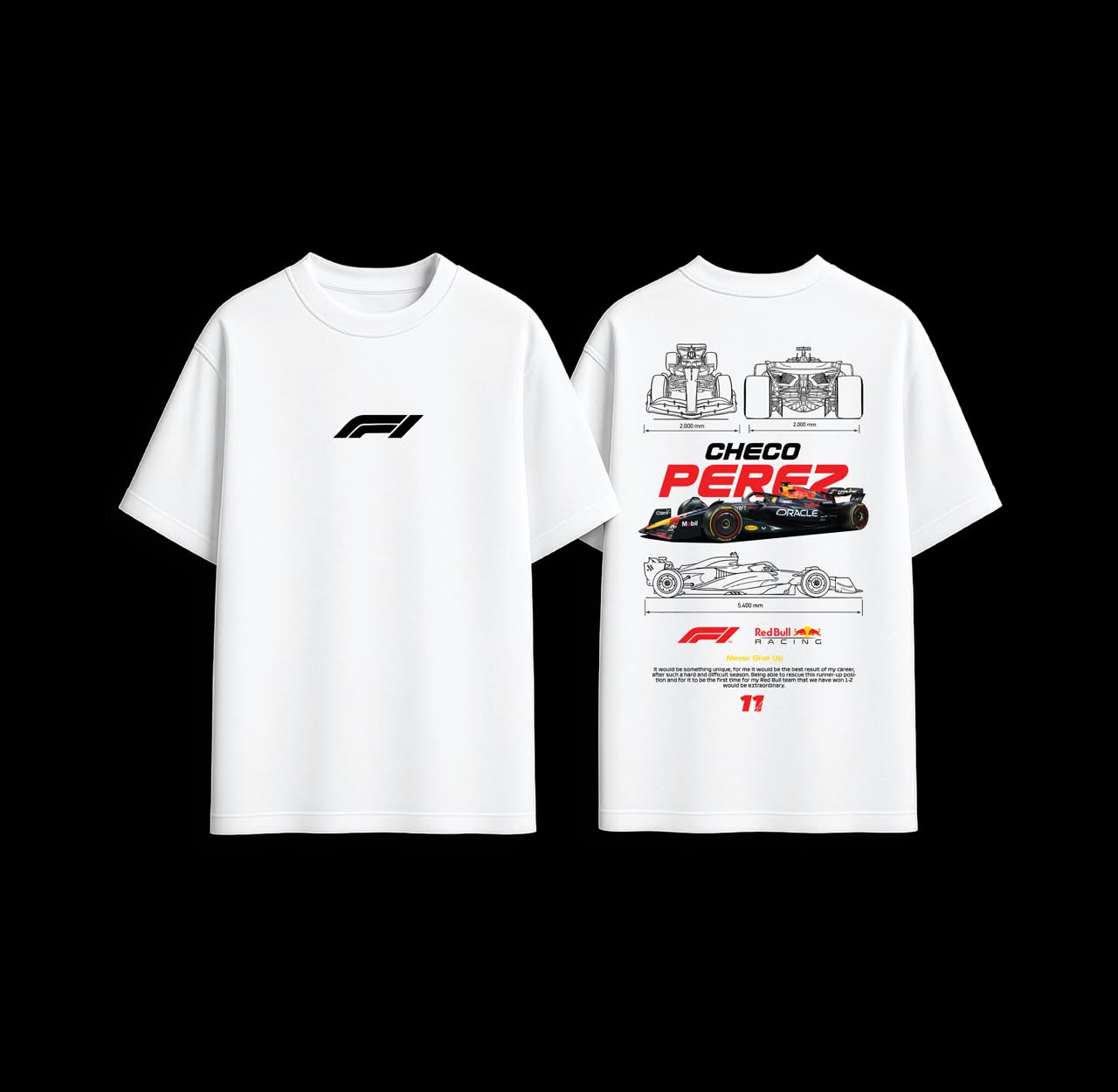 Checo Perez F1 Red Bull Racing Graphic Tee