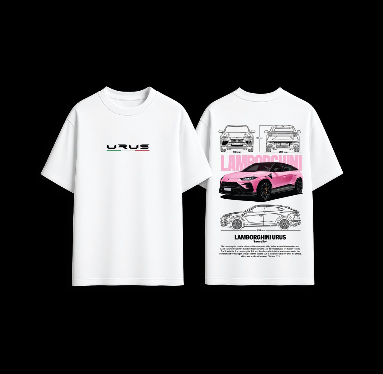 Lamborghini Urus Luxury SUV Graphic Tee