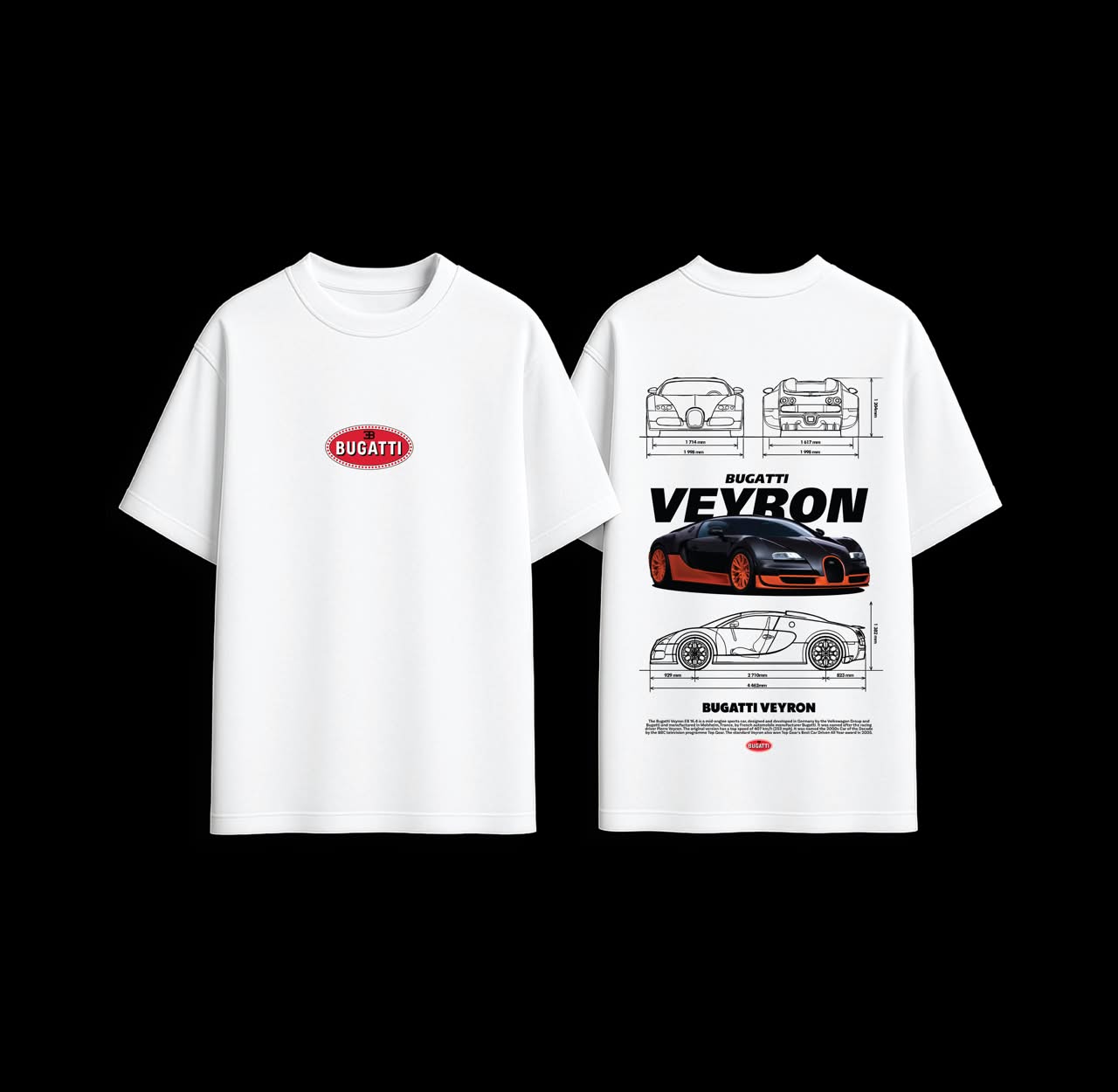 Bugatti Veyron Oversized T-Shirt
